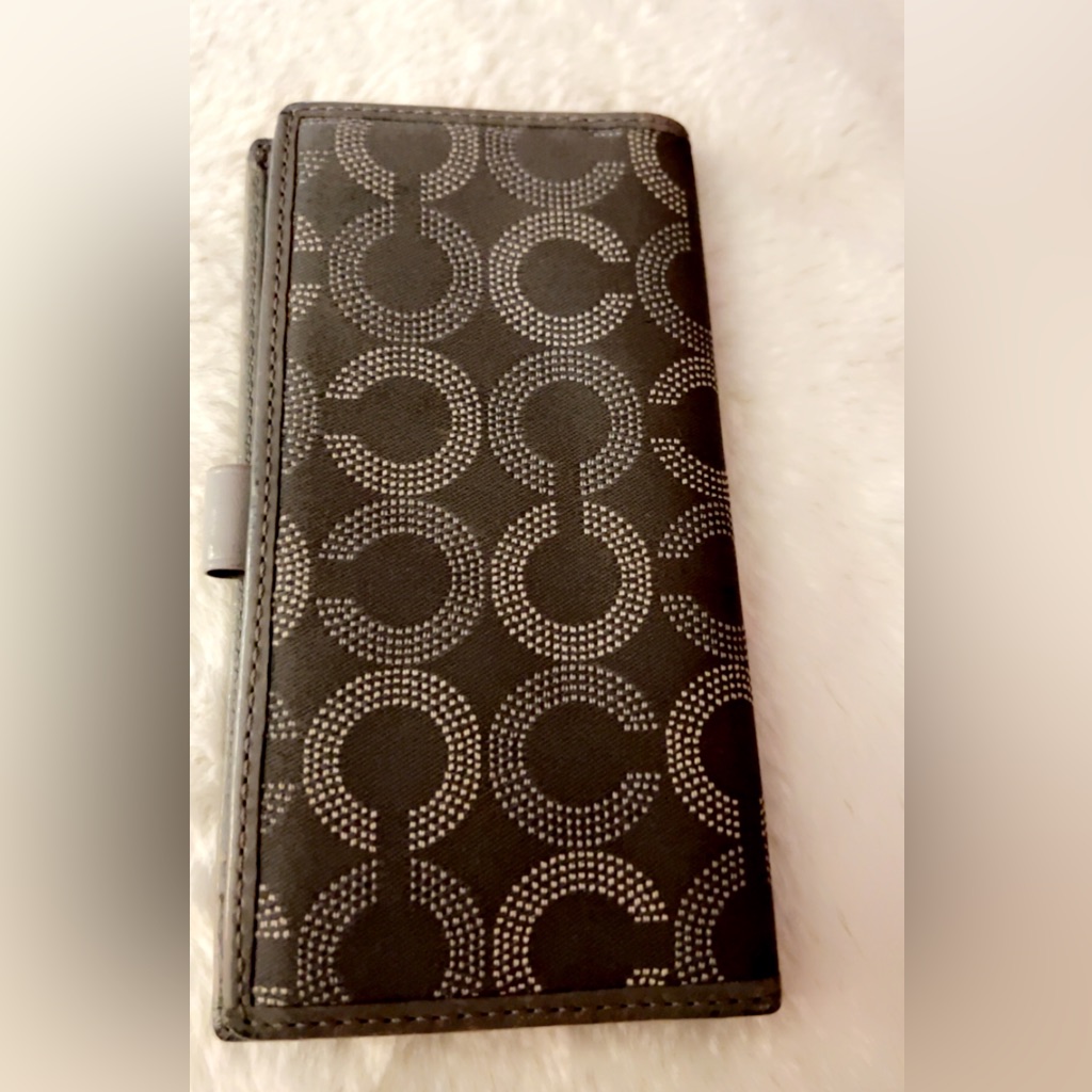 Coach Checkbook Long Wallet- Clean And In Great Condition